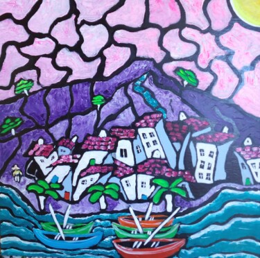 Painting titled "Marbella." by Marc Felix, Original Artwork, Acrylic