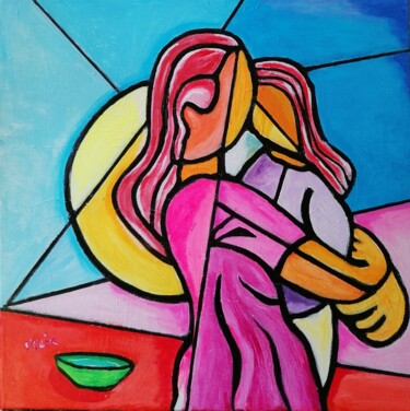 Painting titled "Pour la vie !" by Marc Felix, Original Artwork, Acrylic