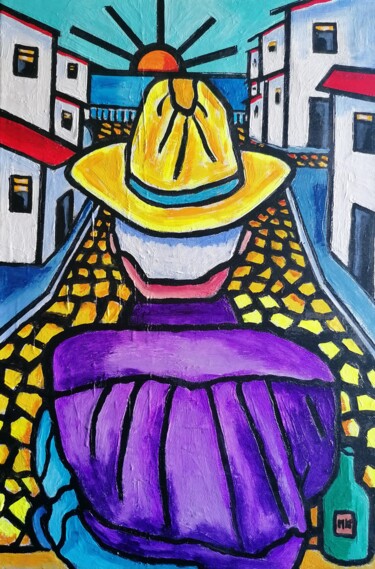 Pintura titulada "Paco o Manolo" por Marc Felix, Obra de arte original, Acrílico Montado en Bastidor de camilla de madera