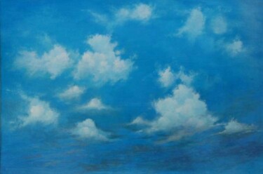 Peinture intitulée "ciel 1" par Marc-François Rouxel, Œuvre d'art originale