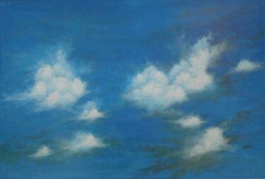 Peinture intitulée "ciel 2" par Marc-François Rouxel, Œuvre d'art originale
