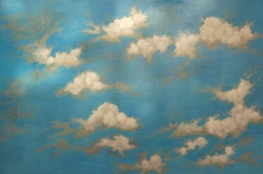 Peinture intitulée "ciel 4" par Marc-François Rouxel, Œuvre d'art originale