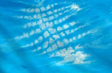 Peinture intitulée "ciel 5" par Marc-François Rouxel, Œuvre d'art originale