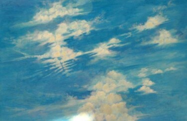 Peinture intitulée "ciel 6" par Marc-François Rouxel, Œuvre d'art originale