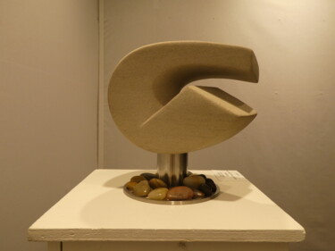 Skulptur mit dem Titel "La pirouette" von Marc Fugere, Original-Kunstwerk, Stein