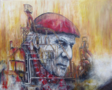 Painting titled "Mémoire d'un sidéru…" by Marc Haumont, Original Artwork, Oil