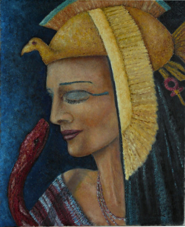 Painting titled "Cléo va mal / Cleo…" by Marc Haumont, Original Artwork, Oil