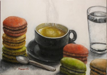Painting titled "Coffee break" by Marc Haumont, Original Artwork, Oil