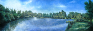 Malerei mit dem Titel "Panorama" von Marc Haumont, Original-Kunstwerk, Öl