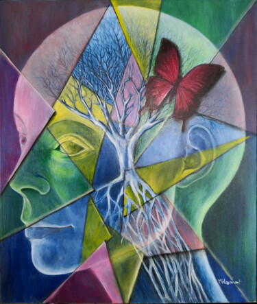 Peinture intitulée "Pensée Complexe / C…" par Marc Haumont, Œuvre d'art originale, Huile