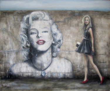 Malerei mit dem Titel "Street style" von Marc Haumont, Original-Kunstwerk, Öl