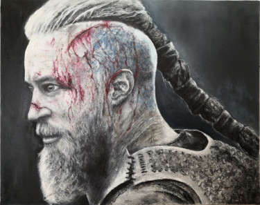 Malerei mit dem Titel "Ragnar" von Marc Haumont, Original-Kunstwerk, Öl