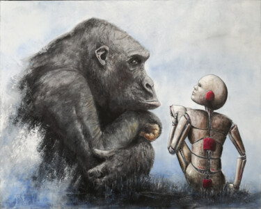 Картина под названием "Dystopia" - Marc Haumont, Подлинное произведение искусства, Масло