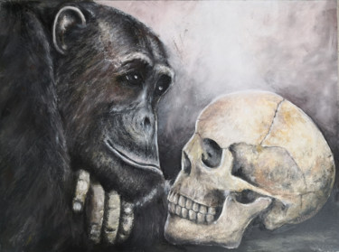 Malerei mit dem Titel "Hamlet" von Marc Haumont, Original-Kunstwerk, Öl