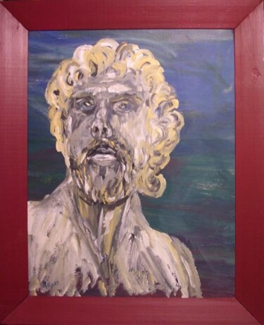 Painting titled "Le grec" by Marc Ivart, Original Artwork