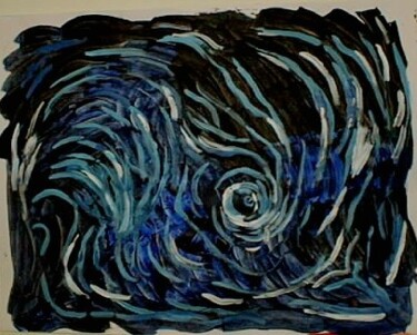 Peinture intitulée "Volute bleue" par Marc Ivart, Œuvre d'art originale