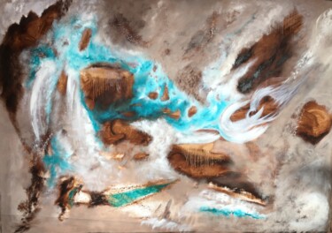 Peinture intitulée "Antartica" par Marc Lasserre, Œuvre d'art originale, Acrylique