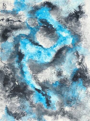 Peinture intitulée "aqua-2018-02-11.jpg" par Marc Lasserre, Œuvre d'art originale