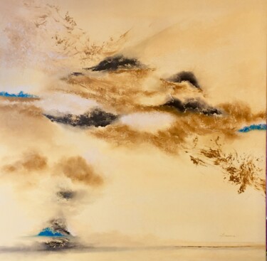Peinture intitulée "Traversée du désert" par Marc Lasserre, Œuvre d'art originale, Huile