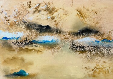 Peinture intitulée "Traversée du désert…" par Marc Lasserre, Œuvre d'art originale, Huile