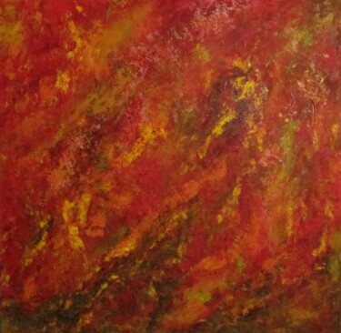Peinture intitulée "Rouges Gorges" par Marc Lasserre, Œuvre d'art originale