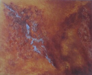 Peinture intitulée "Terre d'ambre" par Marc Lasserre, Œuvre d'art originale