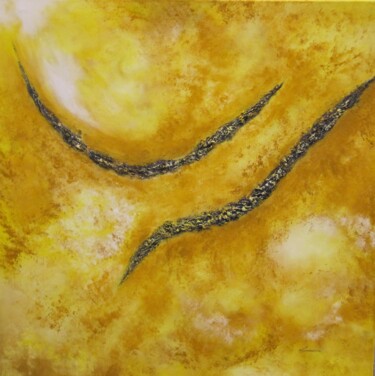 Peinture intitulée "Emotion solaire" par Marc Lasserre, Œuvre d'art originale, Huile