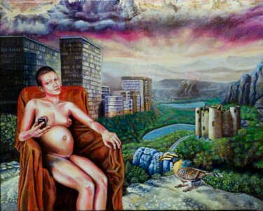 Картина под названием "Conjugaison" - Marc Lejeune (Entelle), Подлинное произведение искусства, Акрил
