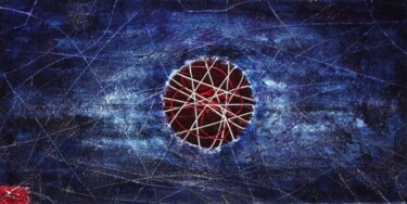 Pittura intitolato "Le jean atomique" da Marc Paluch, Opera d'arte originale, Olio