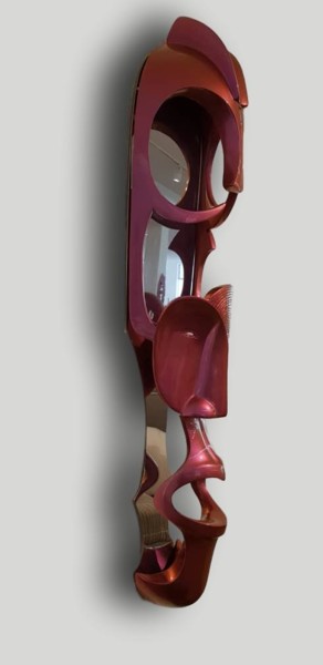 Skulptur mit dem Titel "KWELE" von Marc Rolly, Original-Kunstwerk, Metalle
