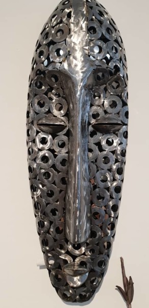 Скульптура под названием "100 OEILLETS" - Marc Rolly, Подлинное произведение искусства, Нержавеющая сталь