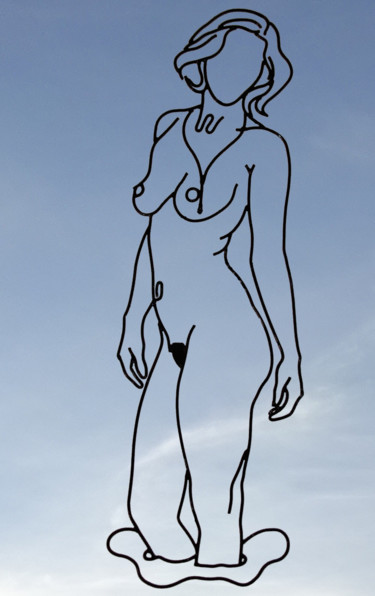 Скульптура под названием "Marie" - Marc Terrade, Подлинное произведение искусства, Металлы