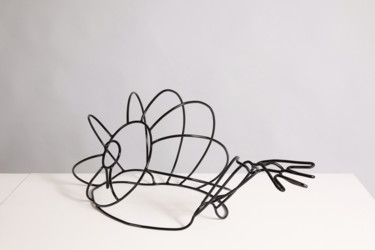 Скульптура под названием "Help" - Marc Terrade, Подлинное произведение искусства, Металлы