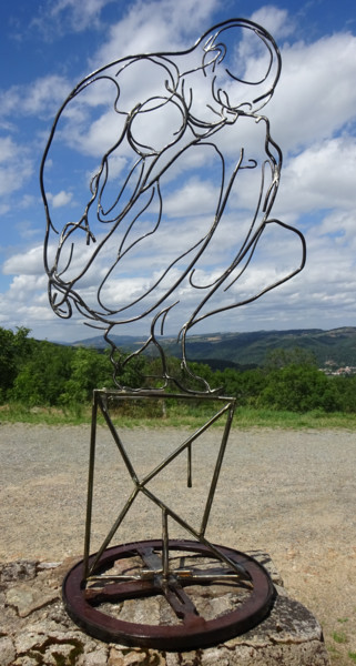 Escultura intitulada "Re-naissance" por Marc Terrade, Obras de arte originais, Metais