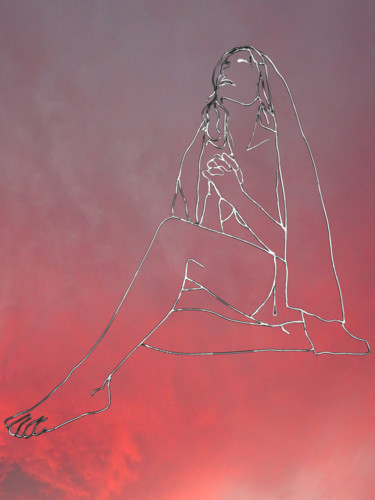 Sculpture intitulée "Une Prière" par Marc Terrade, Œuvre d'art originale, Métaux