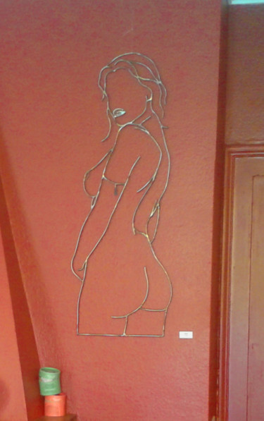 Sculpture titled "Anaïs" by Marc Terrade, Original Artwork, Metals