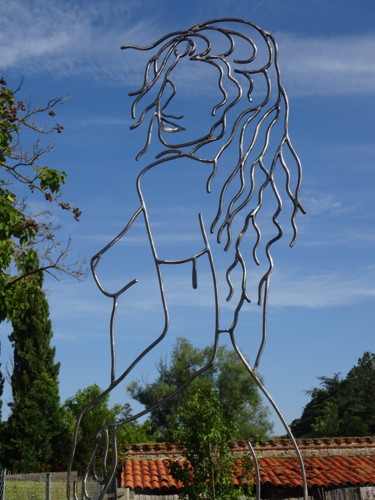 Скульптура под названием "Dina" - Marc Terrade, Подлинное произведение искусства, Металлы