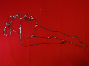 Sculpture titled "Miramuse, la détente" by Marc Terrade, Original Artwork, Metals