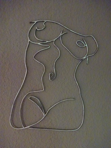 Sculpture titled "Hommage à Pablo" by Marc Terrade, Original Artwork, Metals
