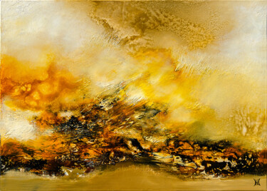 Peinture intitulée "Fugue en sol" par Marc Trabys, Œuvre d'art originale, Huile Monté sur Châssis en bois