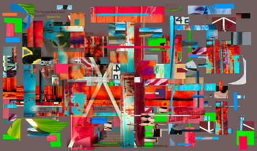 Фотография под названием "42nd Street" - Marc Vandermeer, Подлинное произведение искусства, 2D Цифровая Работа Установлен на…