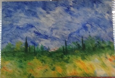 Peinture intitulée "La Provence" par Marc Vincent, Œuvre d'art originale, Huile