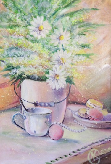 Painting titled "Натюрморт" by Lena Kravchenko, Original Artwork, Oil