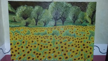 Painting titled "Umbria" by Riccardoart, Original Artwork, Oil