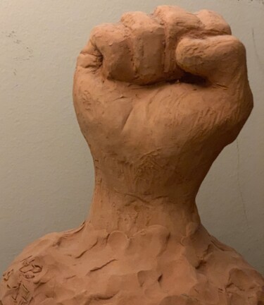 Sculpture titled "Confiance" by Marc Belhassen, Original Artwork, Clay