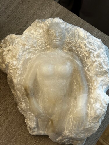 Sculpture titled "Rêveries" by Marc Belhassen, Original Artwork, Stone