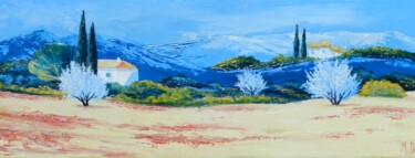 Malerei mit dem Titel "Provence moderne" von Marc Degieux, Original-Kunstwerk, Öl