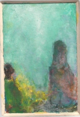 Painting titled "782 Il n'y a rien à…" by Marc Del Amo, Original Artwork, Oil
