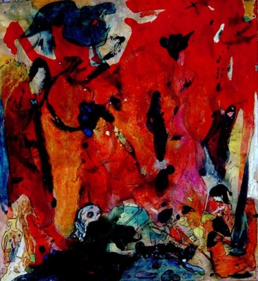 Peinture intitulée "359 Dans ton oeil d…" par Marc Del Amo, Œuvre d'art originale, Huile