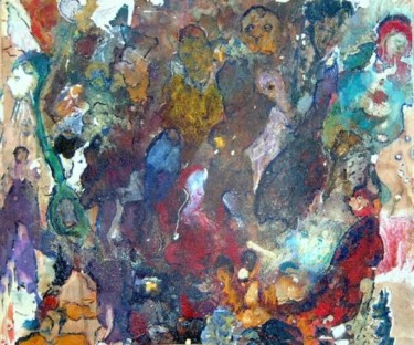 Peinture intitulée "332 Une fresque ada…" par Marc Del Amo, Œuvre d'art originale, Huile